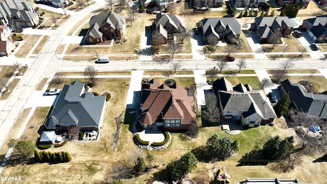 55763 Omni Dr, Shelby, MI 48315 - bird's eye view featuring a residential view