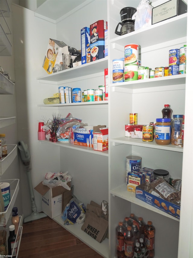 view of pantry