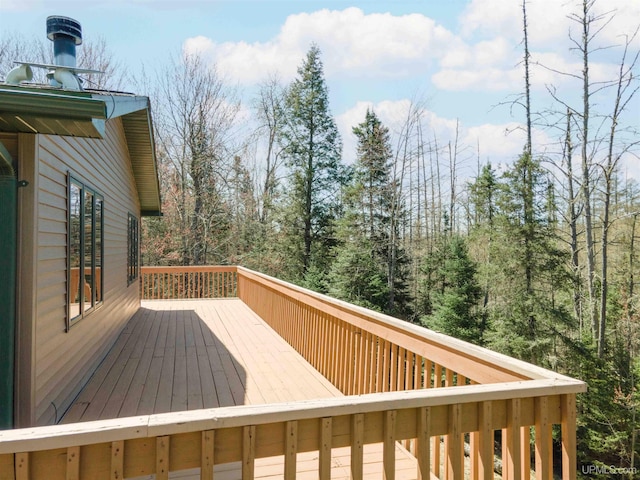 126 Big Bear Rd, Iron River, MI 49935 - view of deck