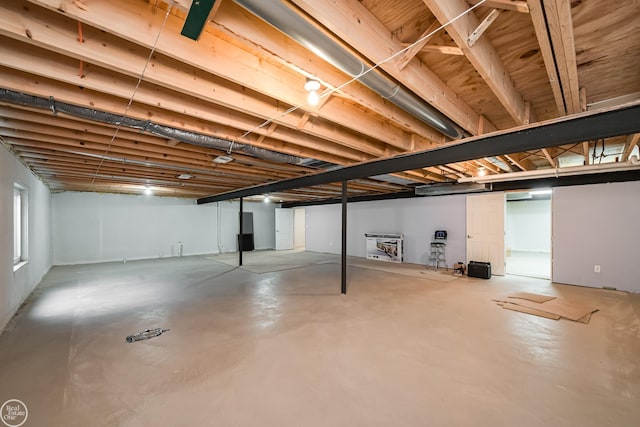view of basement
