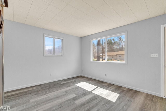 2407 Karen St, Prescott, MI 48756 - unfurnished room with baseboards, wood finished floors, and a healthy amount of sunlight