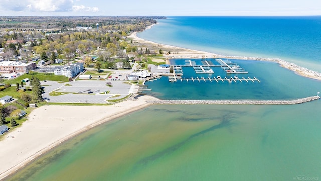 7173 Lake St, Lexington, MI 48450 - bird's eye view featuring a water view