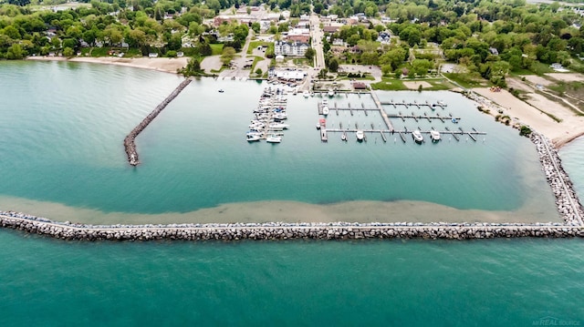 7173 Lake St, Lexington, MI 48450 - aerial view featuring a water view