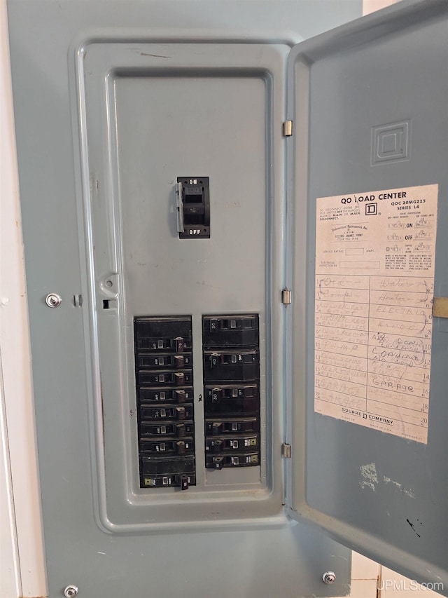 utility room with electric panel