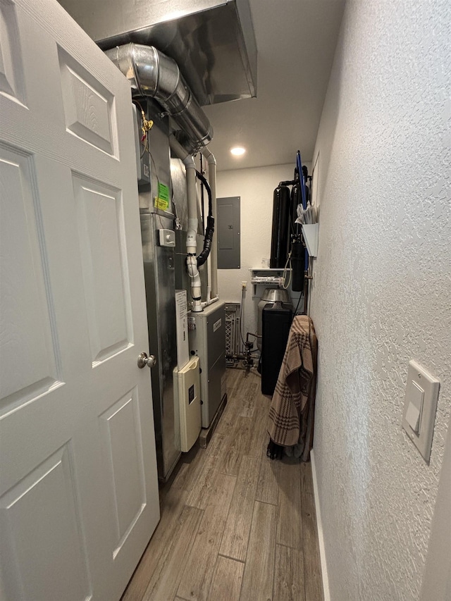 utilities with heating unit and electric panel