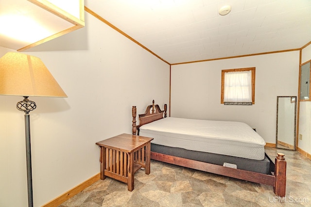 104 Birch St, Bergland, MI 49910 - bedroom featuring baseboards and ornamental molding