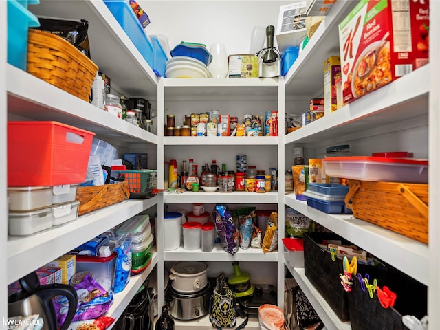 view of pantry