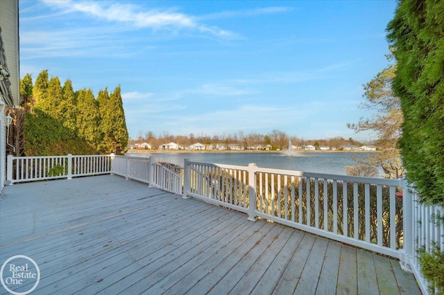 6240 Twin Lakes Dr, Kimball, MI 48074 - deck with a water view