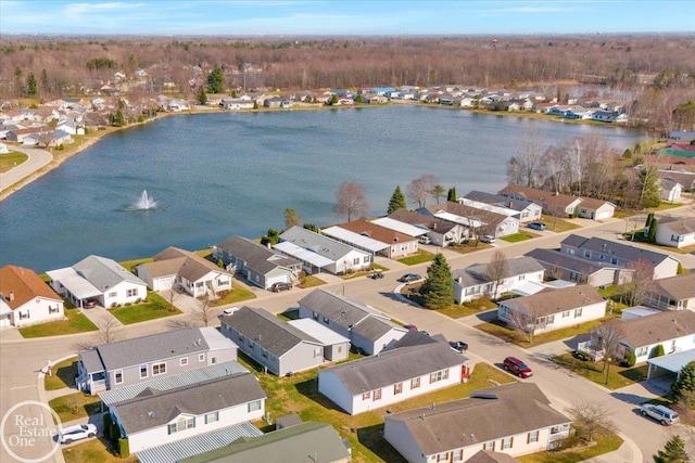6240 Twin Lakes Dr, Kimball, MI 48074 - drone / aerial view with a residential view and a water view