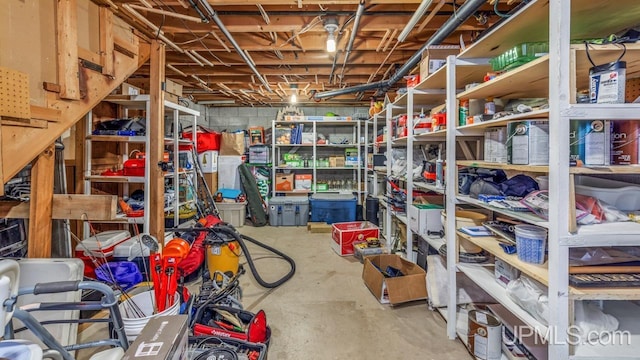 view of storage