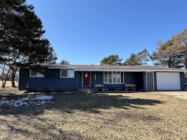 9260 S US Highway 41, Skandia, MI 49885 - single story home with entry steps, driveway, an attached garage, and crawl space