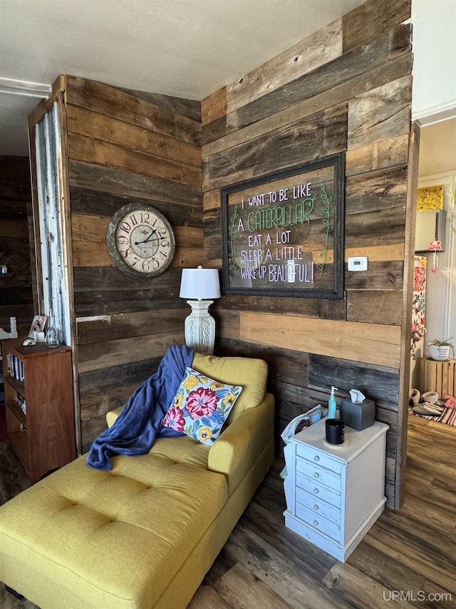 9260 S US Highway 41, Skandia, MI 49885 - living area with wooden walls and wood finished floors