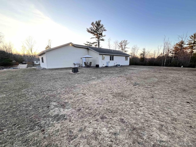 view of back of property