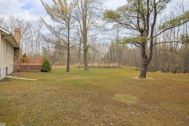 475 S Bartlett Rd, Saint Clair, MI 48079 - view of yard featuring a wooden deck