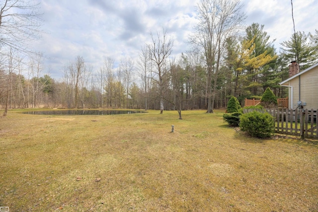 475 S Bartlett Rd, Saint Clair, MI 48079 - view of yard featuring fence and a water view
