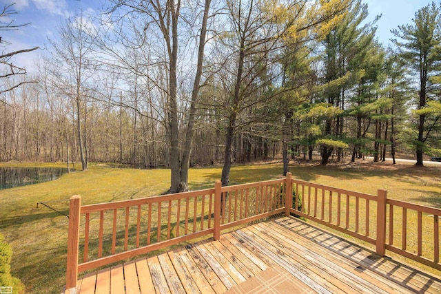 475 S Bartlett Rd, Saint Clair, MI 48079 - wooden deck featuring a yard