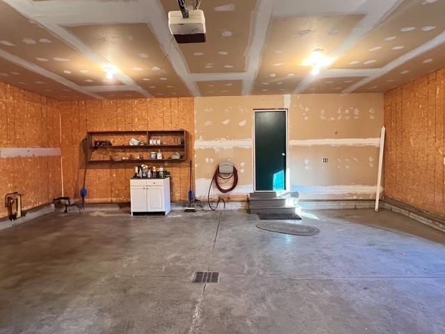 interior space featuring a garage door opener