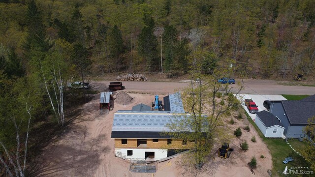 107 Royal Oak Ln, Marquette, MI 49855 - aerial view of property and surrounding area with a forest