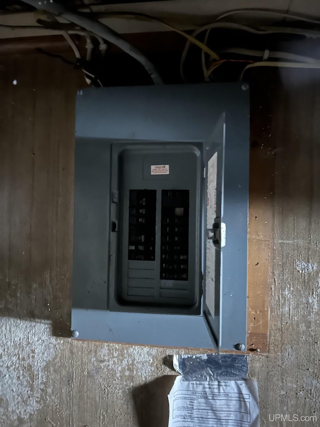 utility room featuring electric panel