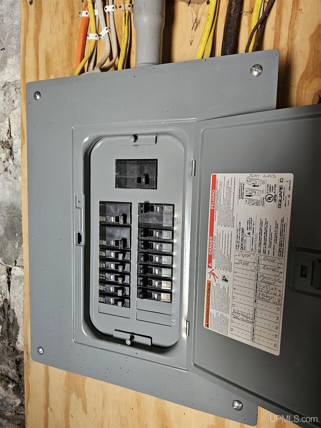 utility room featuring electric panel