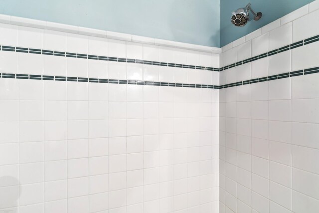 details with tiled shower