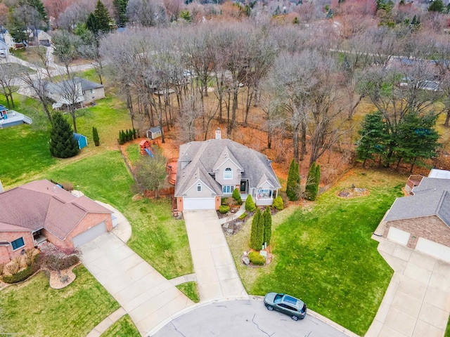 drone / aerial view
