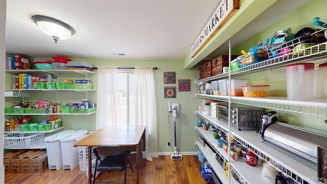 pantry with visible vents