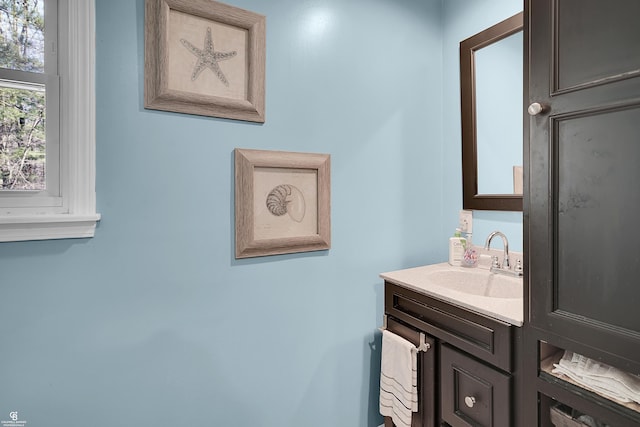 bathroom featuring vanity