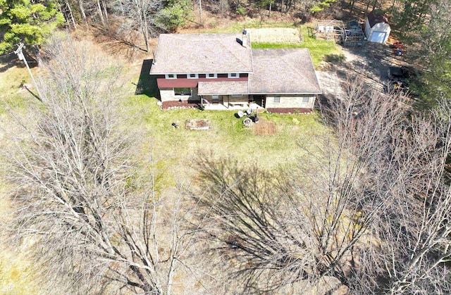 drone / aerial view