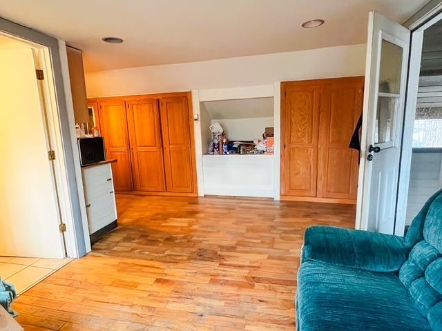 interior space featuring light wood finished floors