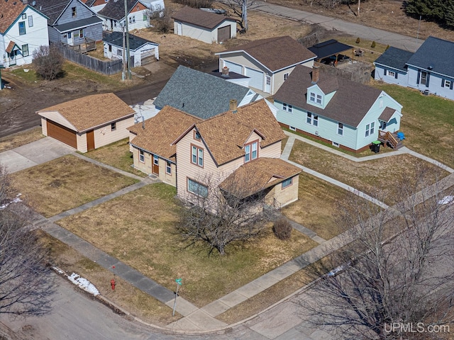 drone / aerial view featuring a residential view