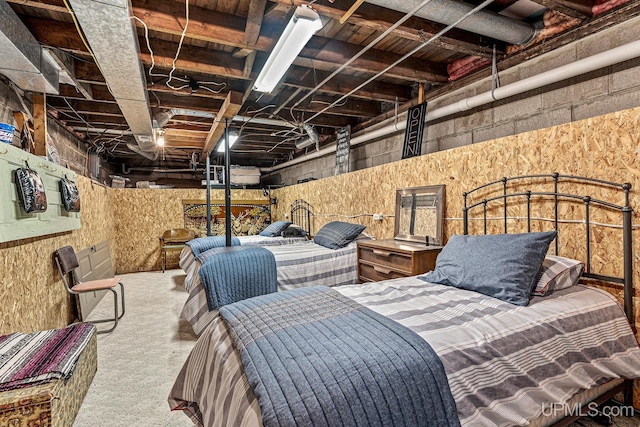bedroom featuring carpet floors