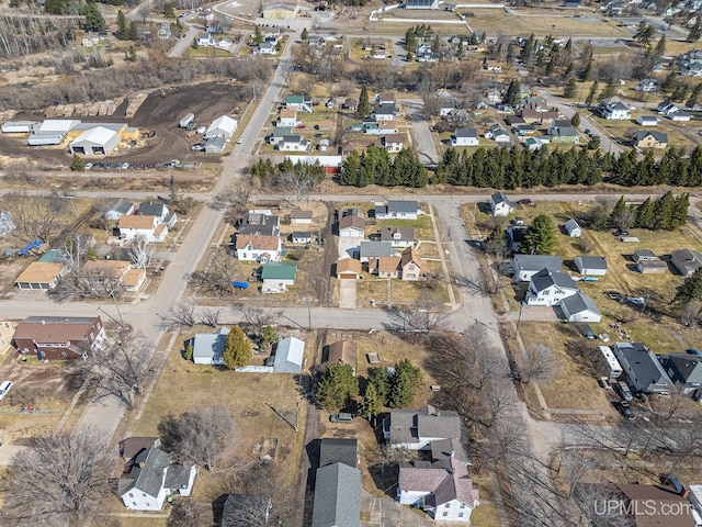bird's eye view featuring a residential view