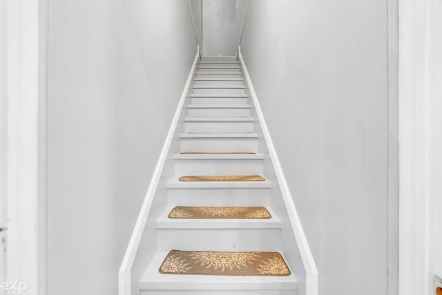 view of stairway