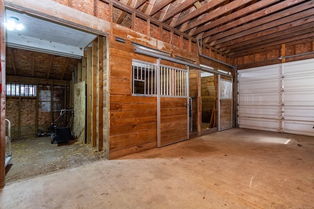 view of horse barn