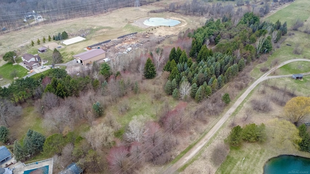 bird's eye view featuring a rural view