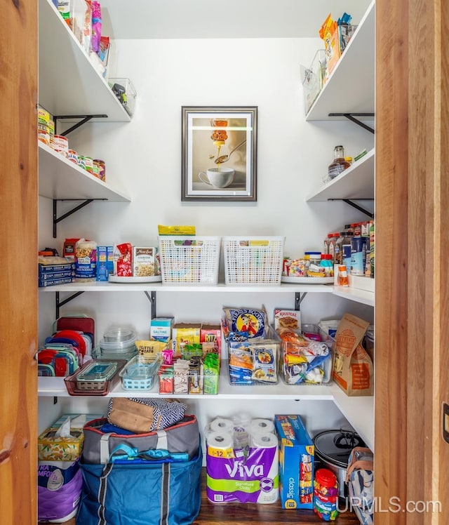 view of pantry