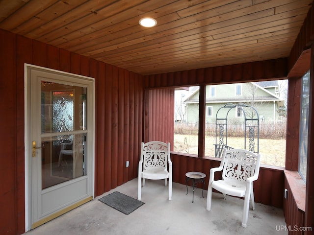 view of sunroom / solarium