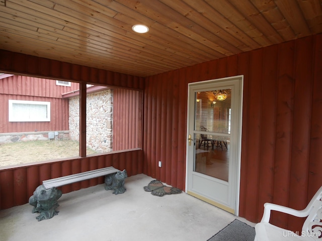 view of sunroom / solarium