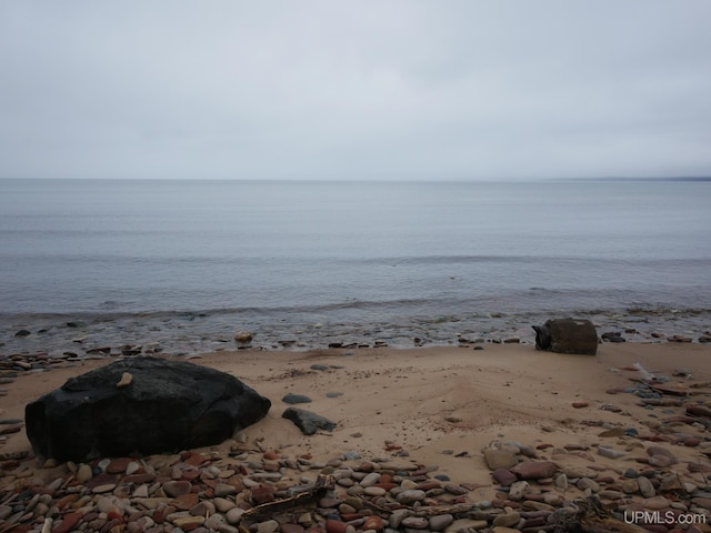 property view of water with a view of the beach