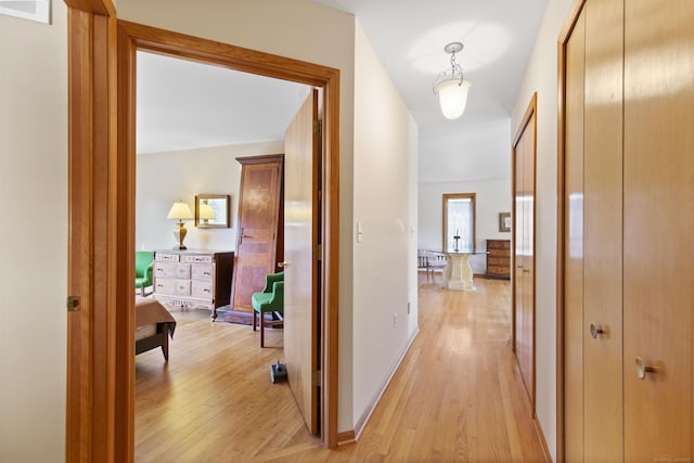 6728 Frith Rd, Smiths Creek, MI 48079 - hall featuring visible vents, baseboards, and light wood-type flooring