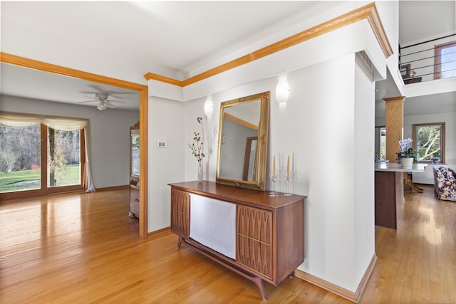 6728 Frith Rd, Smiths Creek, MI 48079 - corridor featuring baseboards and light wood-style floors