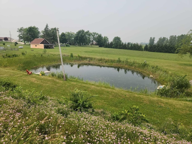 view of water feature