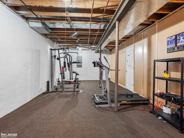 view of workout area