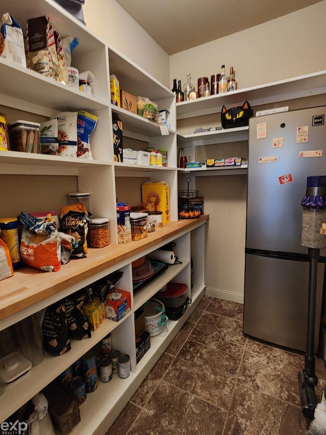 view of storage area