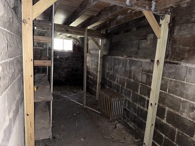 view of horse barn with radiator