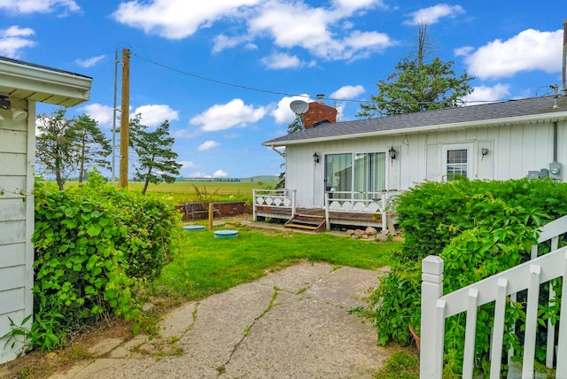 2255 E Sanilac Rd, Carsonville, MI 48419 - view of green lawn featuring a deck