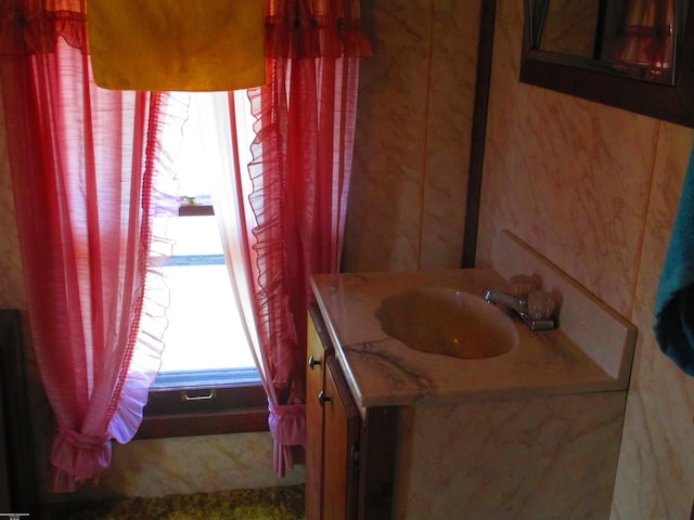 bathroom featuring vanity