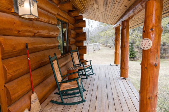 view of deck