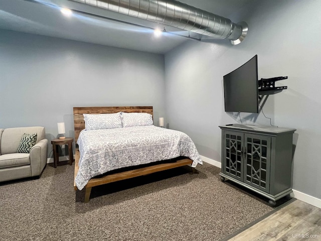 bedroom with baseboards